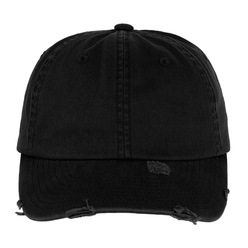 Low Profile Destroyed Cap - Schwarz