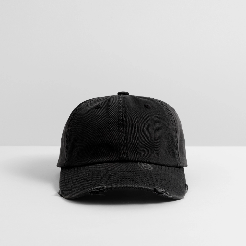Low Profile Destroyed Cap - Schwarz