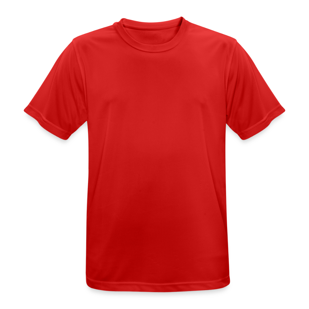 Männer T-Shirt atmungsaktiv in 9 Farben - Rot