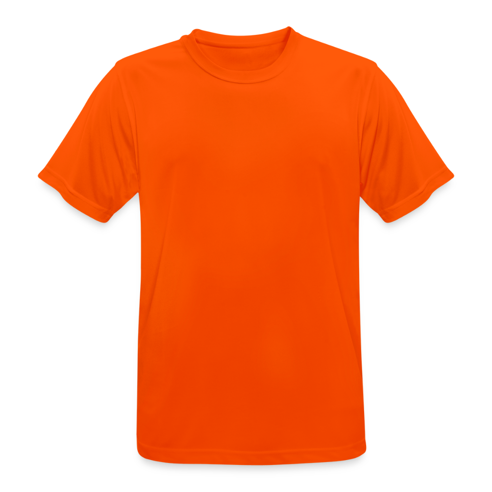 Männer T-Shirt atmungsaktiv in 9 Farben - Neonorange