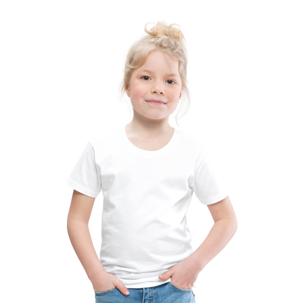 Kinder Premium T-Shirt in15 Farben - weiß