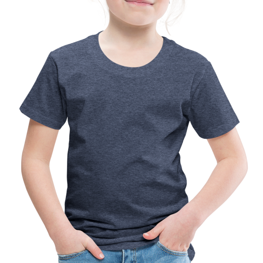 Kinder Premium T-Shirt in15 Farben - Blau meliert
