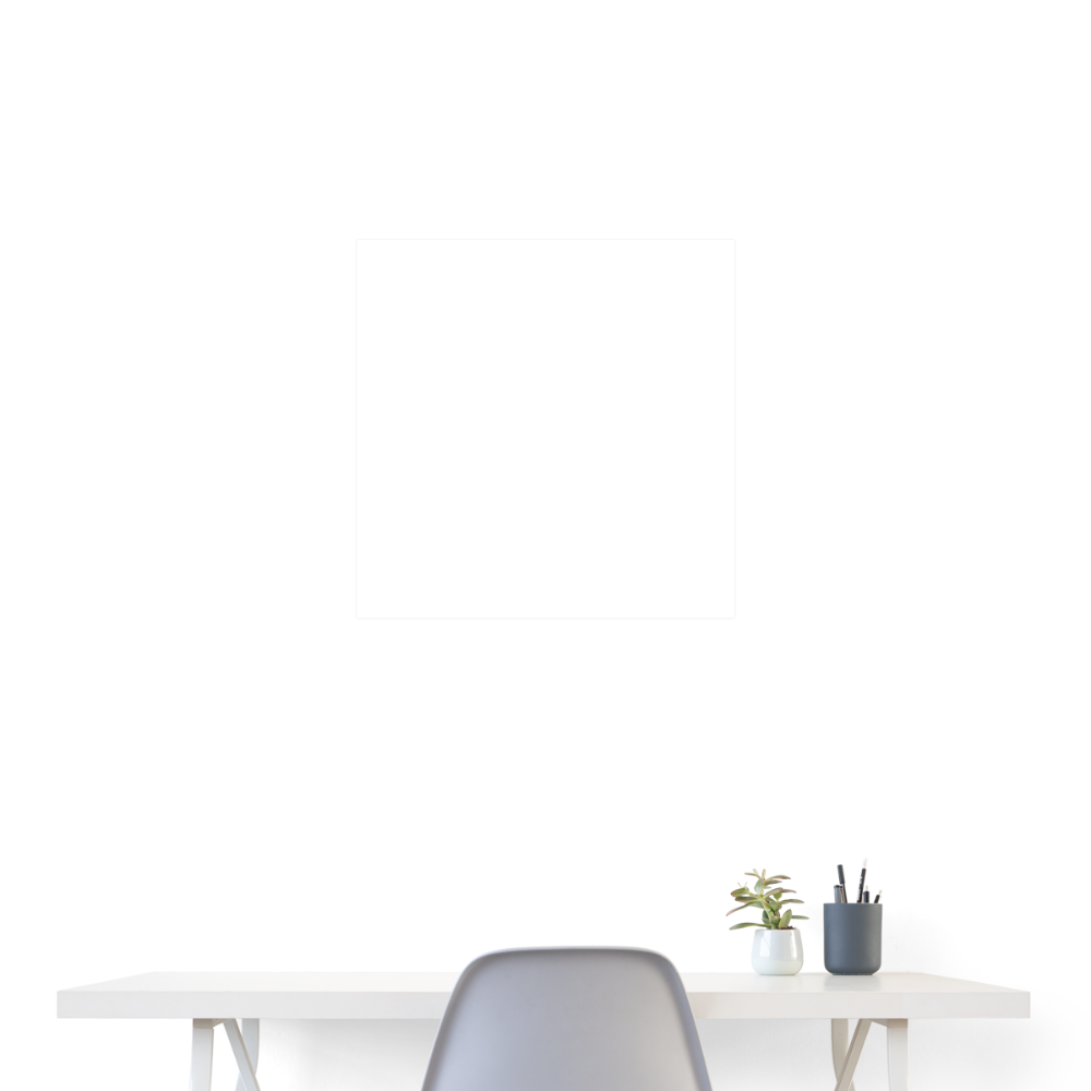 Poster 60x60 cm - weiß