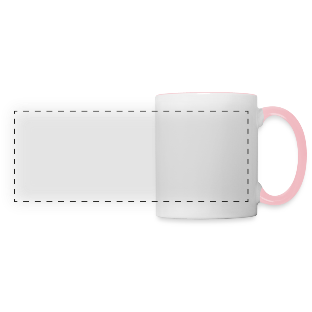 Panoramatasse in 8 Farben - Weiß/Pink