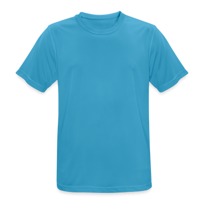 Männer T-Shirt atmungsaktiv in 9 Farben - Saphirblau