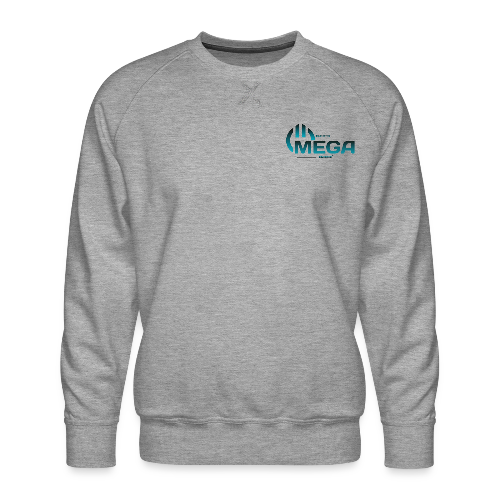 Männer Premium Pullover - Grau meliert