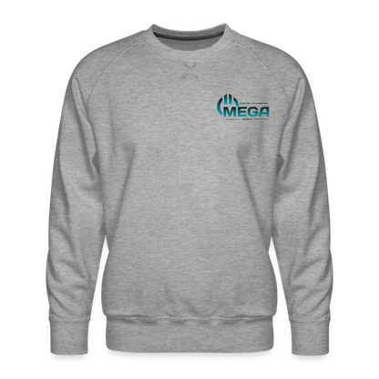 Männer Premium Pullover - Grau meliert