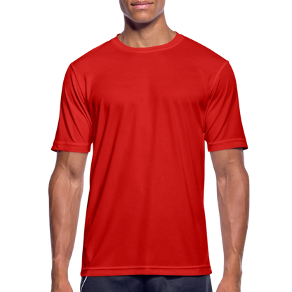 Männer T-Shirt atmungsaktiv in 9 Farben - Rot