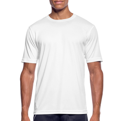 Männer T-Shirt atmungsaktiv in 9 Farben - Weiß