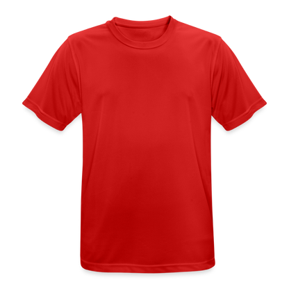Männer T-Shirt atmungsaktiv in 9 Farben - Rot