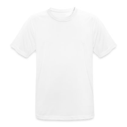 Männer T-Shirt atmungsaktiv in 9 Farben - Weiß