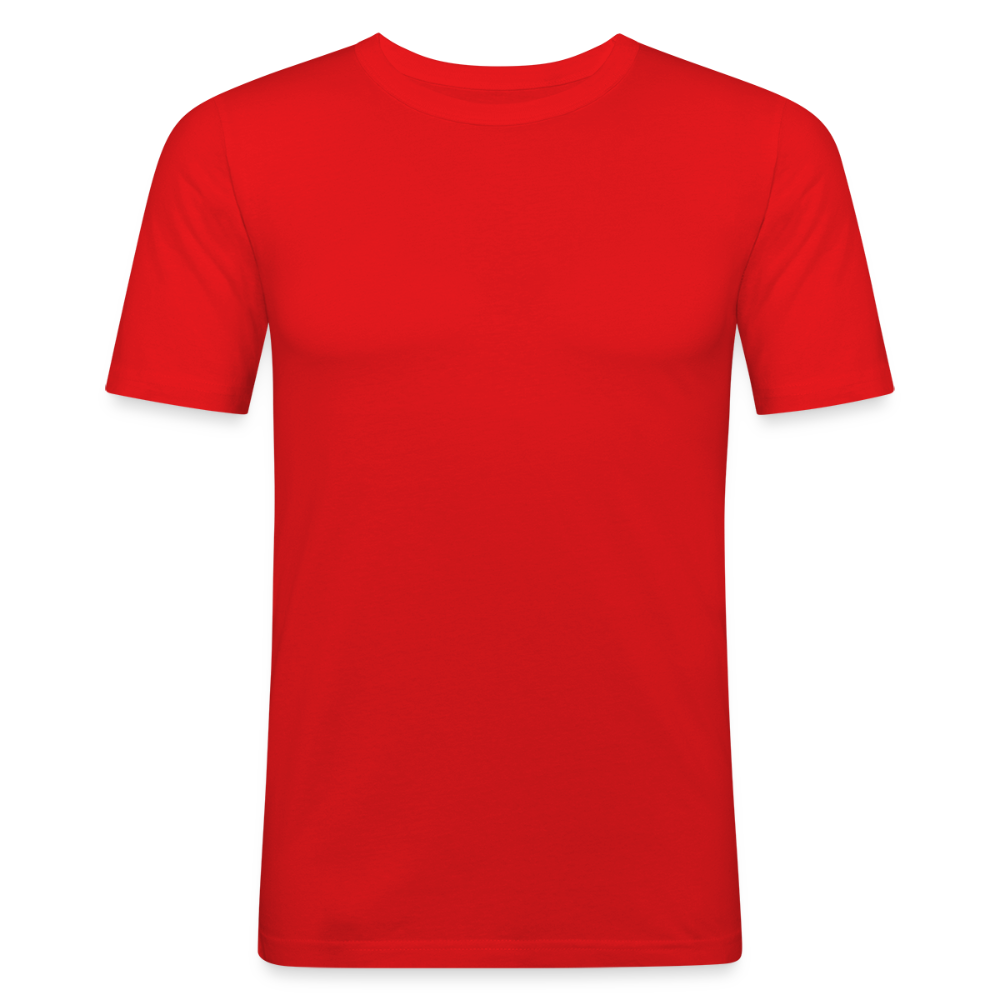 Männer Slim Fit T-Shirt in 8 Farben - Rot