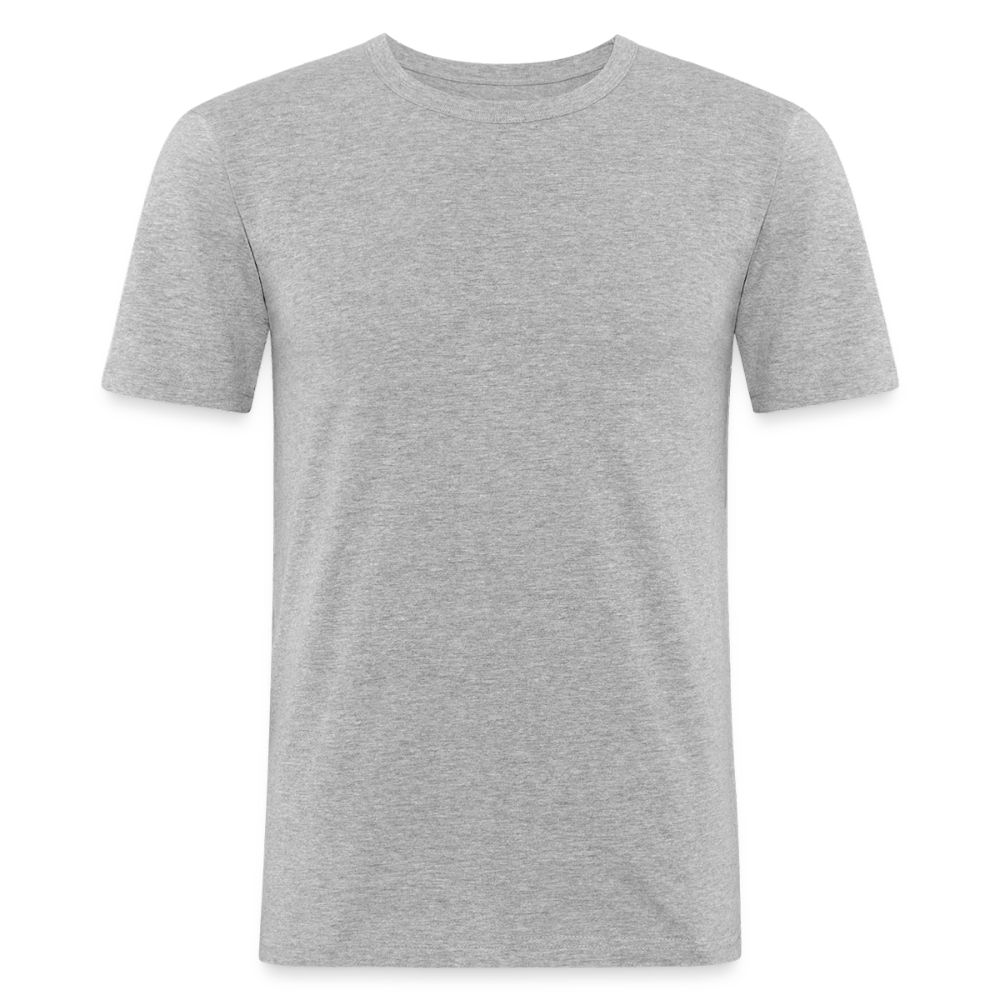 Männer Slim Fit T-Shirt in 8 Farben - Grau meliert