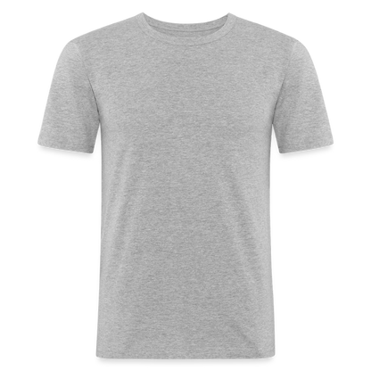 Männer Slim Fit T-Shirt in 8 Farben - Grau meliert