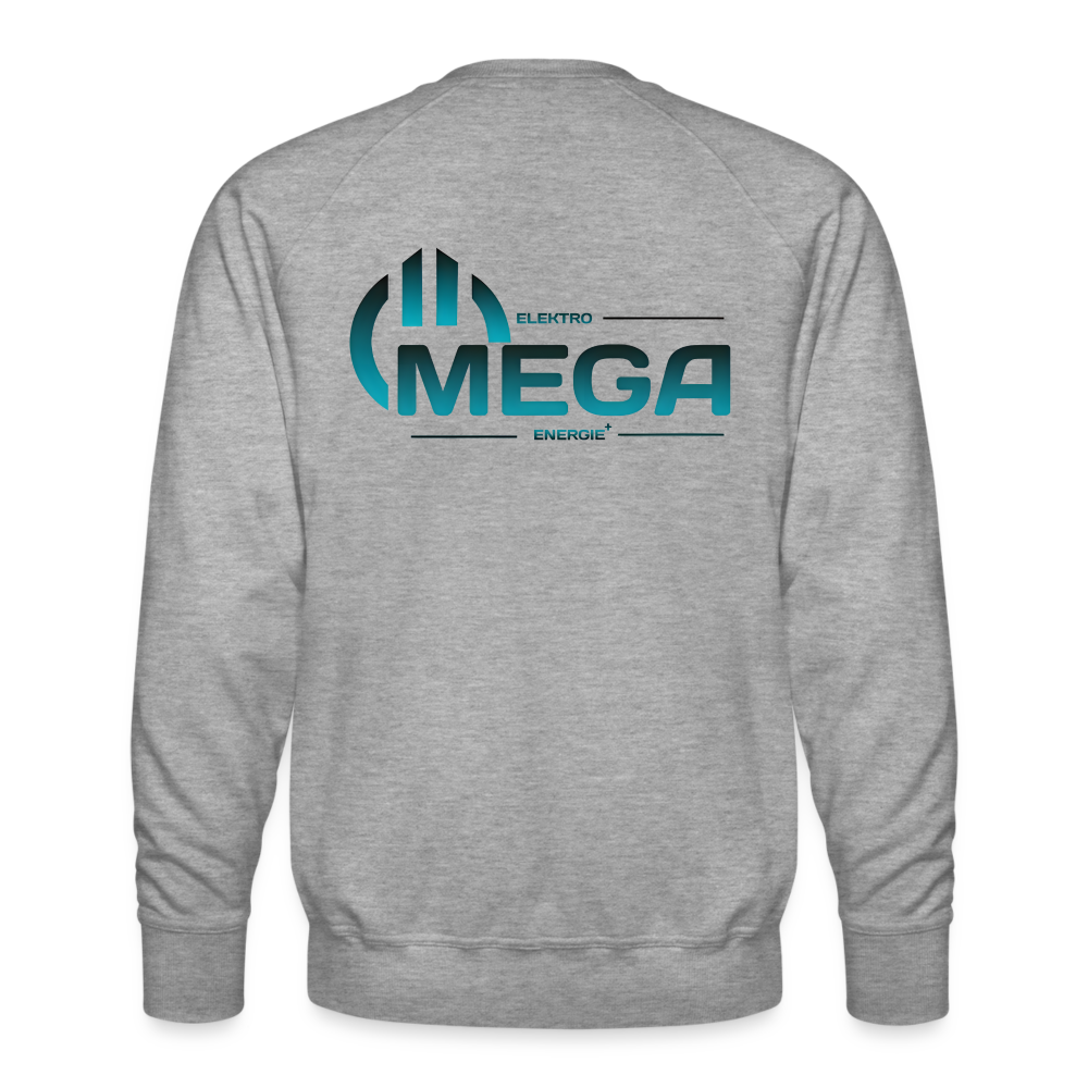 Männer Premium Pullover - Grau meliert