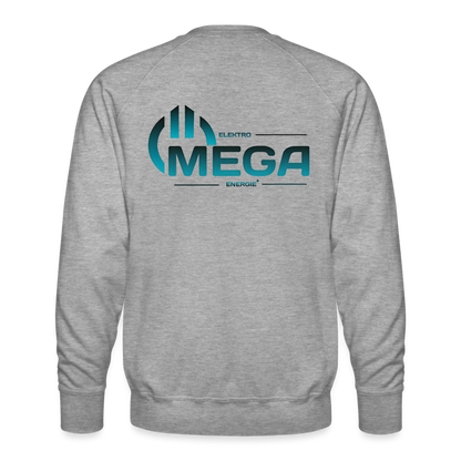 Männer Premium Pullover - Grau meliert