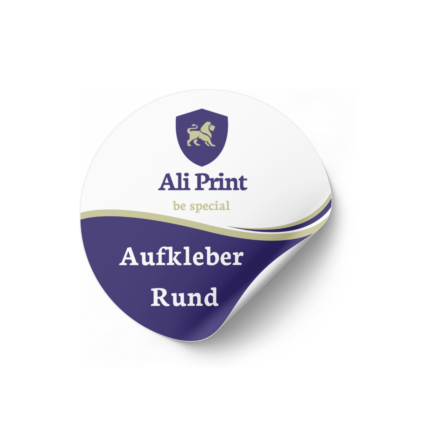 Runde Aufkleber