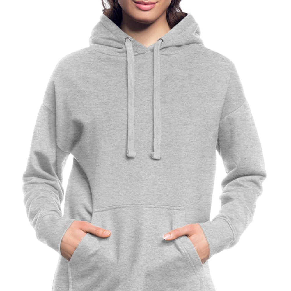 Hoodie-Kleid - Grau meliert