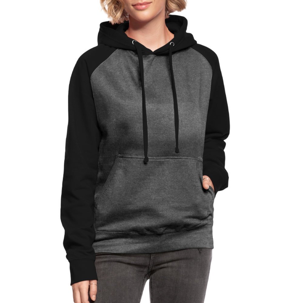 Unisex Baseball Hoodie - Graphit/Schwarz
