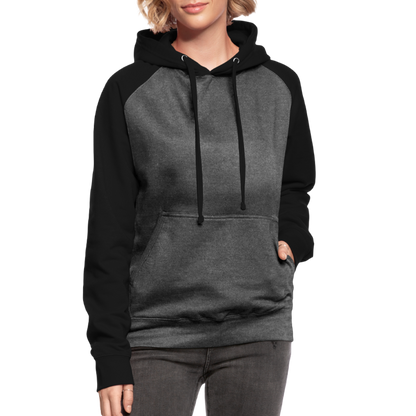 Unisex Baseball Hoodie - Graphit/Schwarz