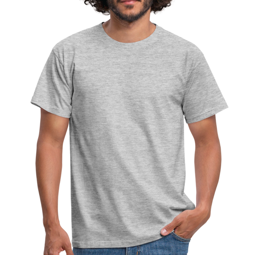 Männer T-Shirt in 10 Farben - Grau meliert
