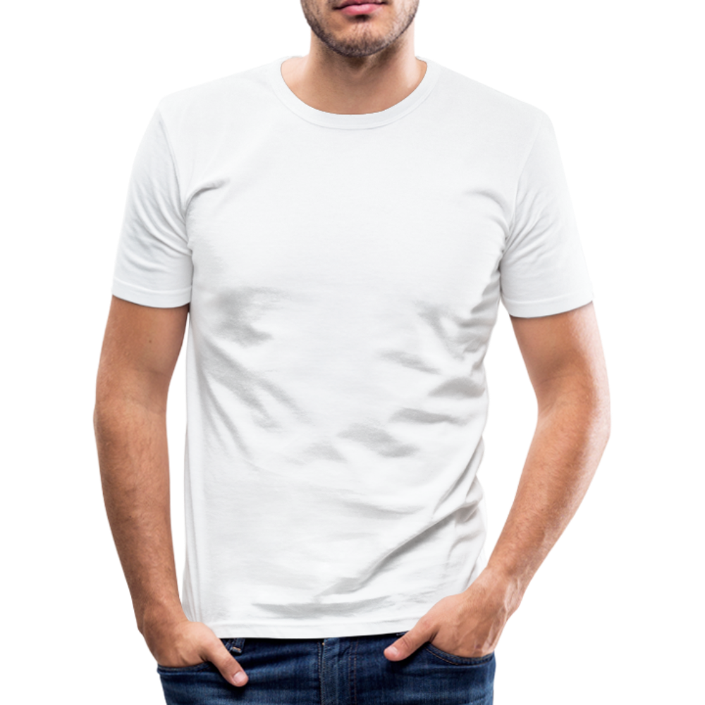 Männer Slim Fit T-Shirt in 8 Farben - weiß
