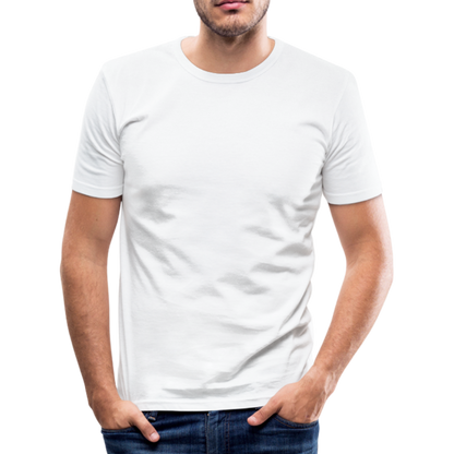 Männer Slim Fit T-Shirt in 8 Farben - weiß