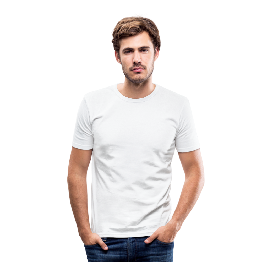 Männer Slim Fit T-Shirt in 8 Farben - weiß