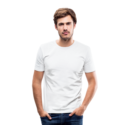 Männer Slim Fit T-Shirt in 8 Farben - weiß