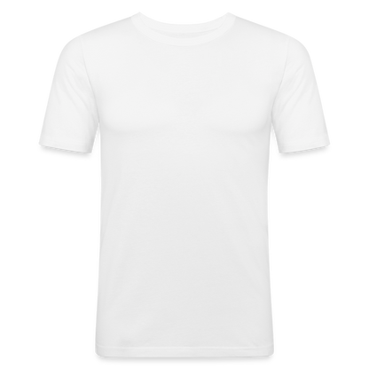 Männer Slim Fit T-Shirt in 8 Farben - weiß