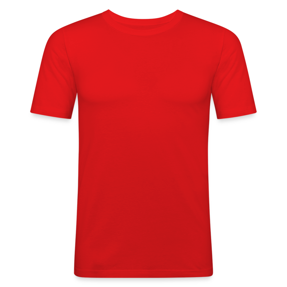 Männer Slim Fit T-Shirt in 8 Farben - Rot