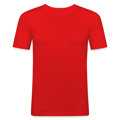 Männer Slim Fit T-Shirt in 8 Farben - Rot
