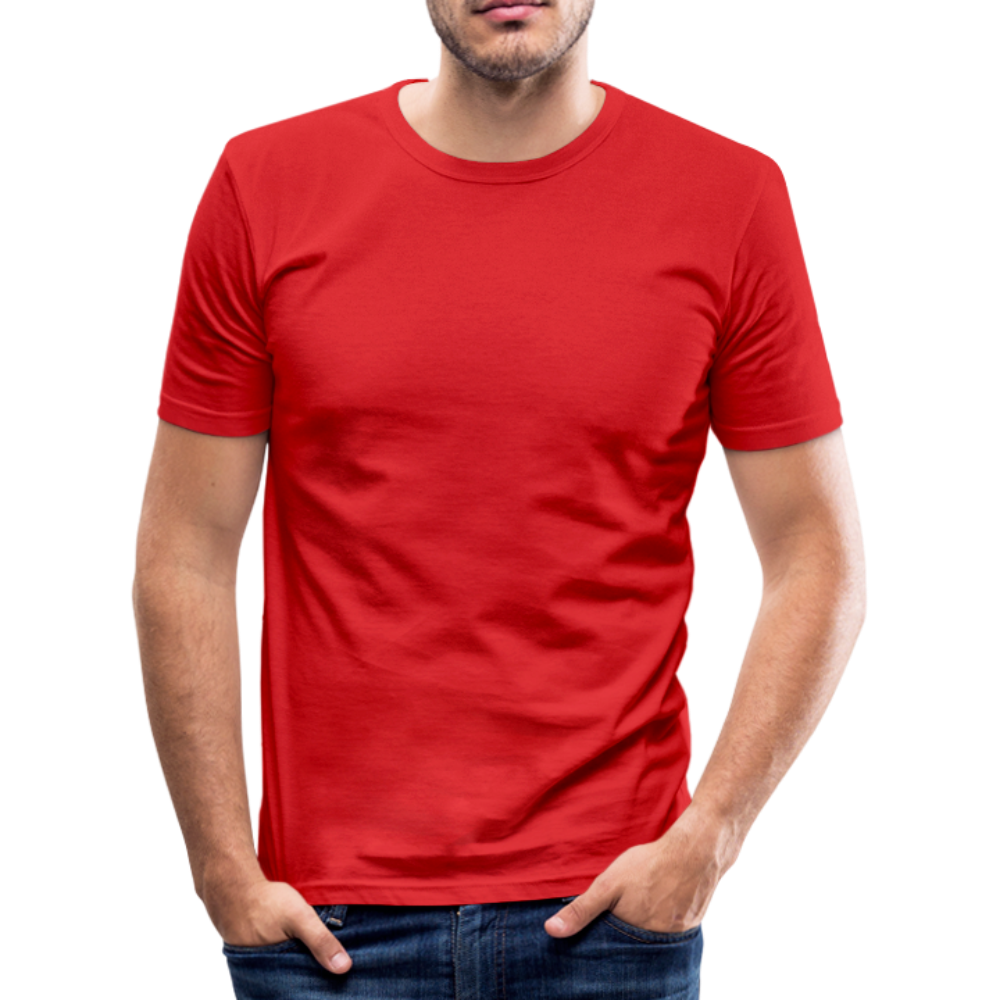 Männer Slim Fit T-Shirt in 8 Farben - Rot