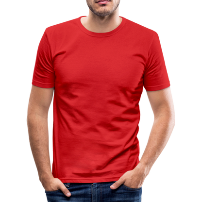 Männer Slim Fit T-Shirt in 8 Farben - Rot