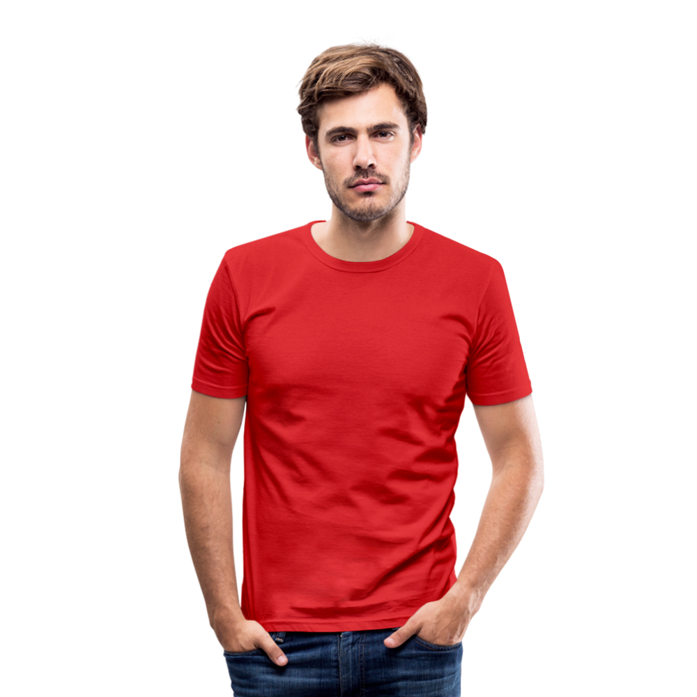 Männer Slim Fit T-Shirt in 8 Farben - Rot