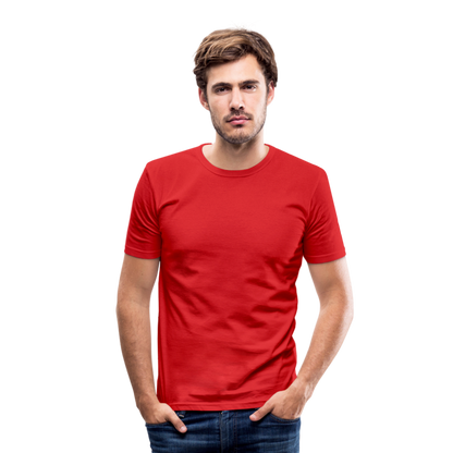 Männer Slim Fit T-Shirt in 8 Farben - Rot