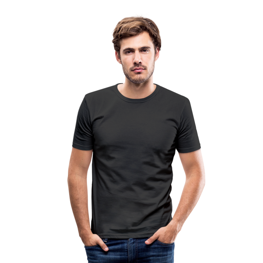 Männer Slim Fit T-Shirt in 8 Farben - Schwarz