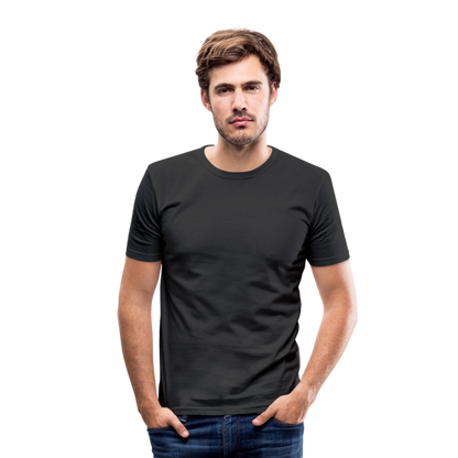 Männer Slim Fit T-Shirt in 8 Farben - Schwarz