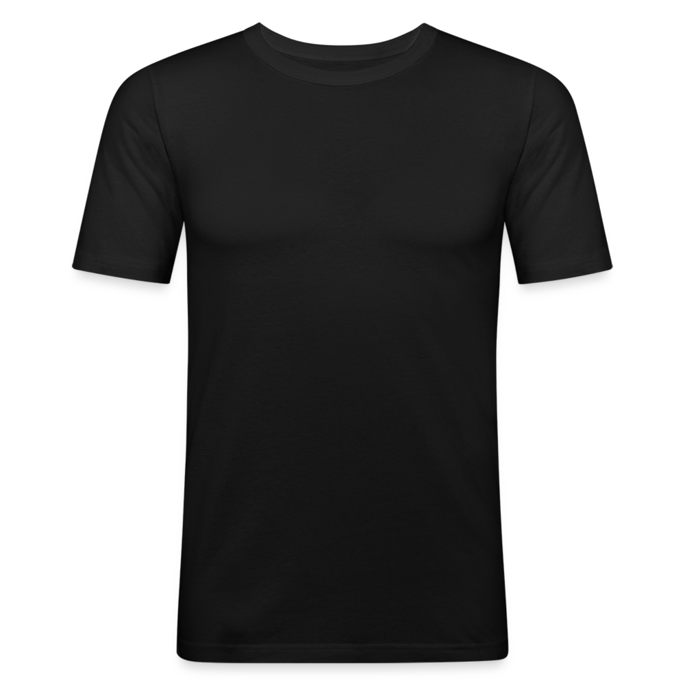 Männer Slim Fit T-Shirt in 8 Farben - Schwarz