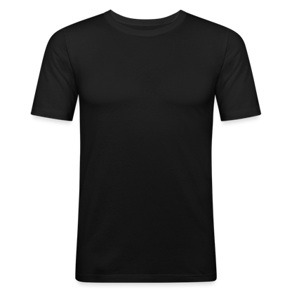 Männer Slim Fit T-Shirt in 8 Farben - Schwarz