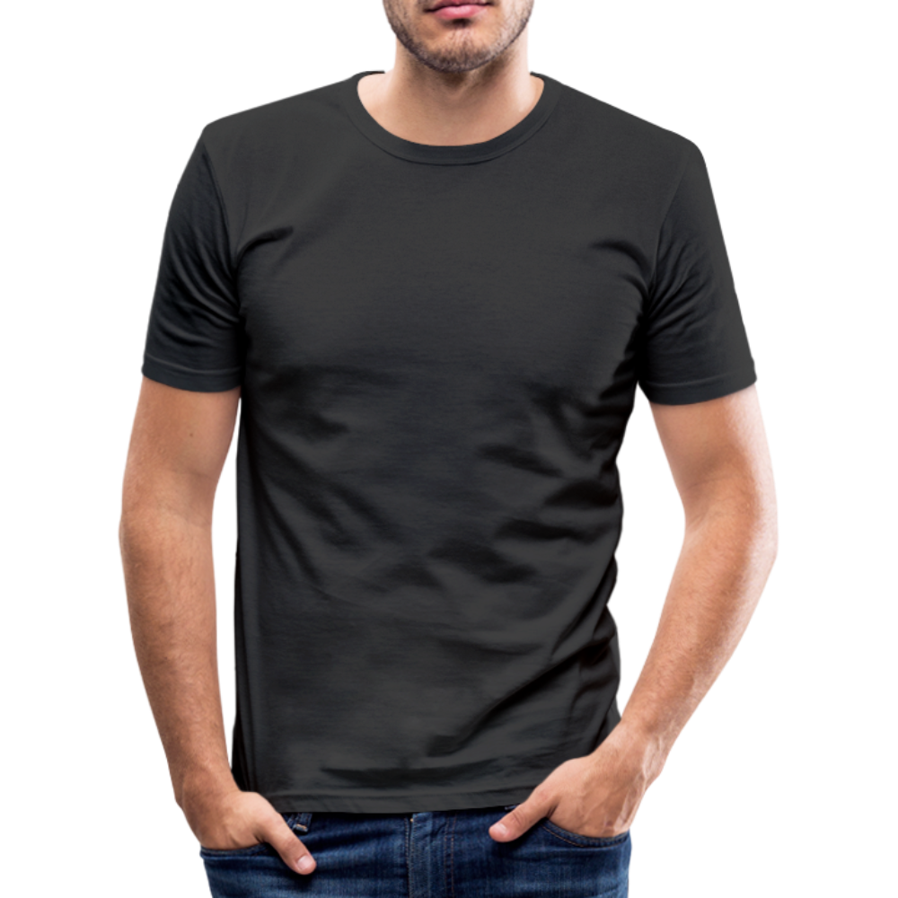 Männer Slim Fit T-Shirt in 8 Farben - Schwarz