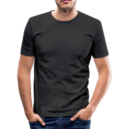 Männer Slim Fit T-Shirt in 8 Farben - Schwarz