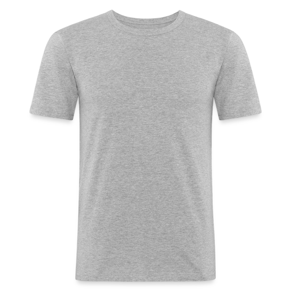 Männer Slim Fit T-Shirt in 8 Farben - Grau meliert