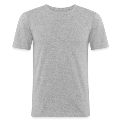 Männer Slim Fit T-Shirt in 8 Farben - Grau meliert