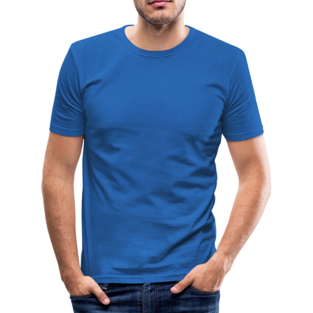 Männer Slim Fit T-Shirt in 8 Farben - Königsblau