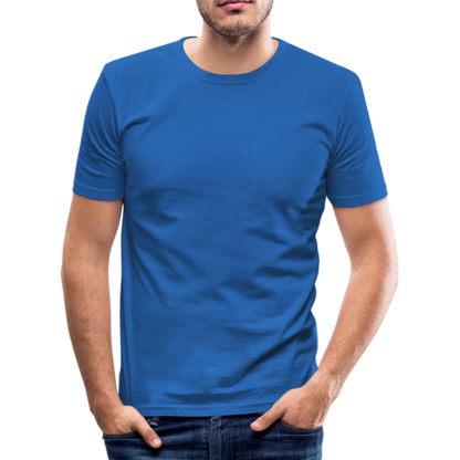Männer Slim Fit T-Shirt in 8 Farben - Königsblau