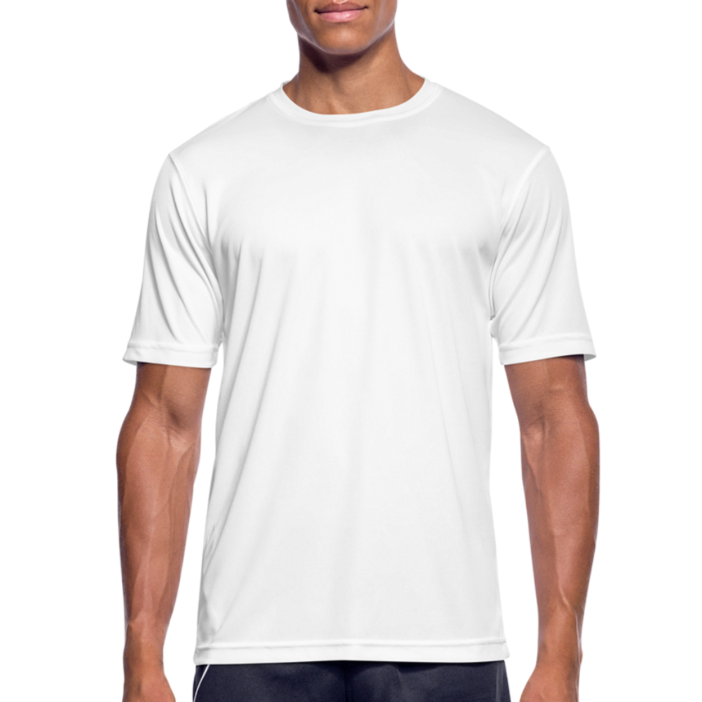 Männer T-Shirt atmungsaktiv in 9 Farben - weiß
