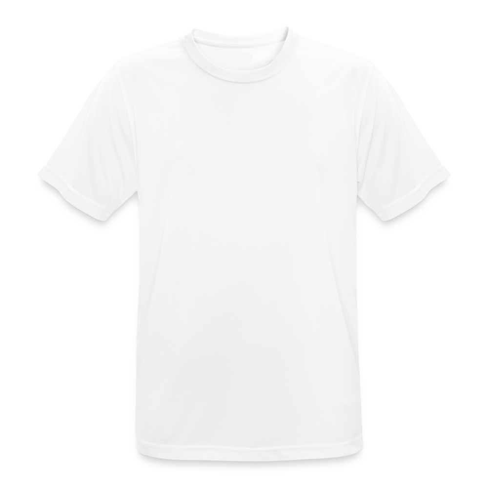 Männer T-Shirt atmungsaktiv in 9 Farben - weiß