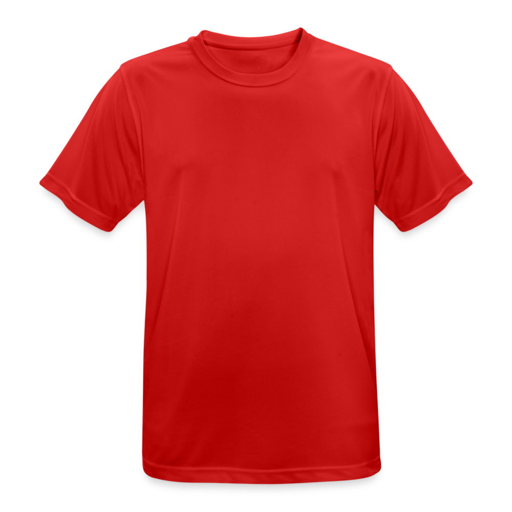 Männer T-Shirt atmungsaktiv in 9 Farben - Rot
