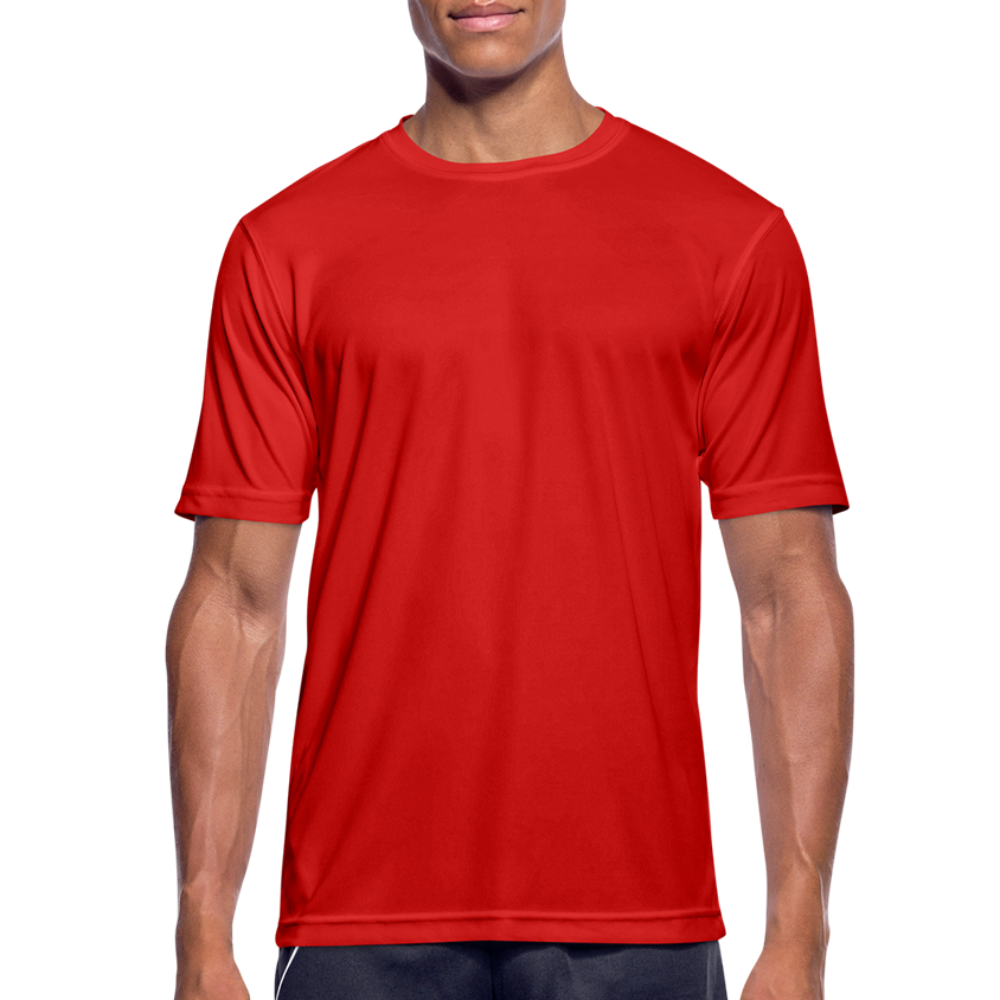 Männer T-Shirt atmungsaktiv in 9 Farben - Rot